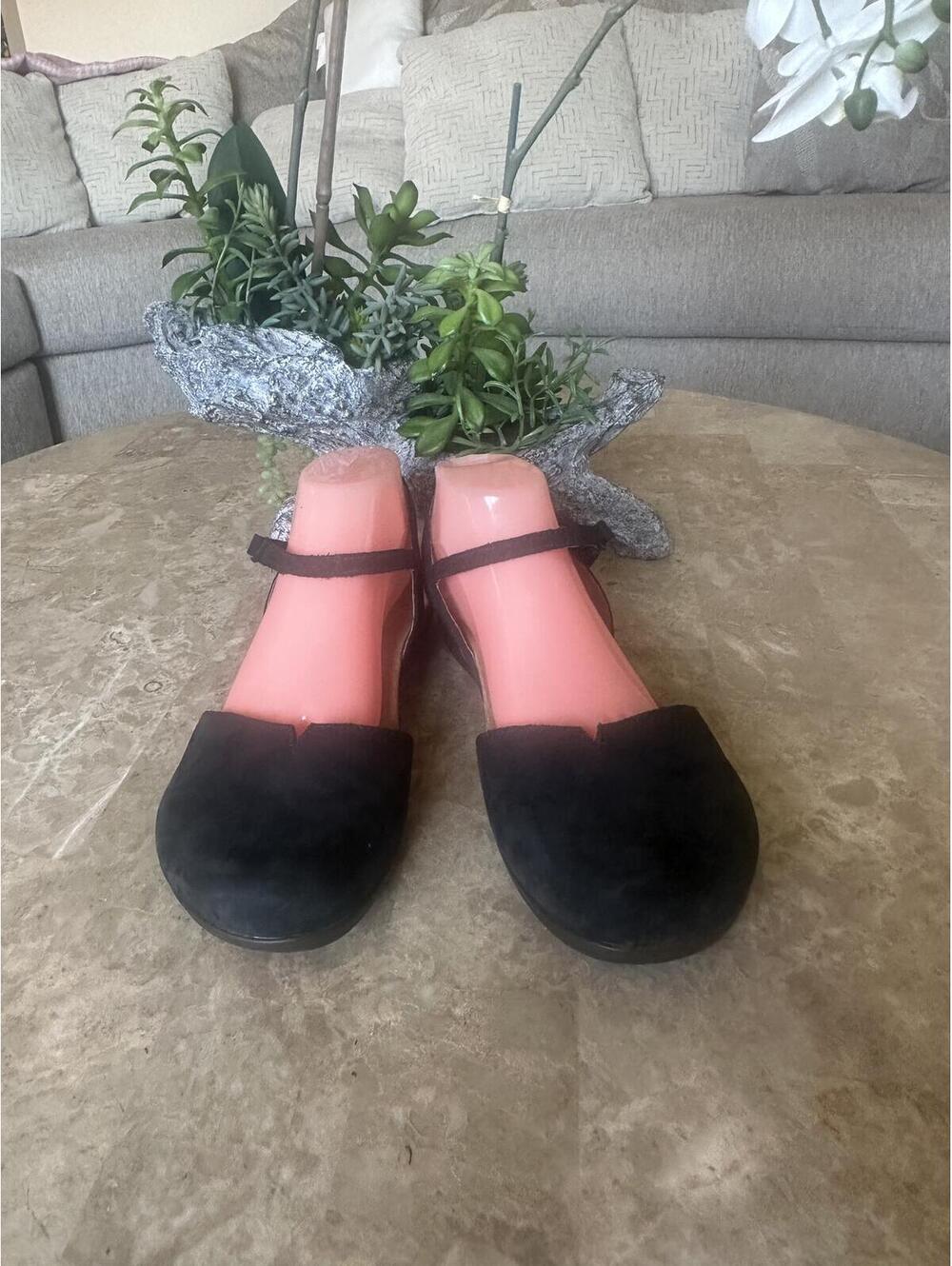 Dansko black suede sandals size 42